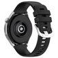 22mm silikoniranneke Huawei Watch GT 4 46mm/Samsung Galaxy Watch3 45mm mustalle hinta ja tiedot | Koteloiden lisätarvikkeet | hobbyhall.fi