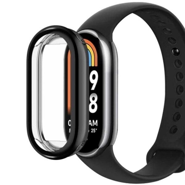 2in1 Iskunvaimennuskuori 9H karkaistu lasi Xiaomi Mi Smart Band 8 hinta ja tiedot | Koteloiden lisätarvikkeet | hobbyhall.fi