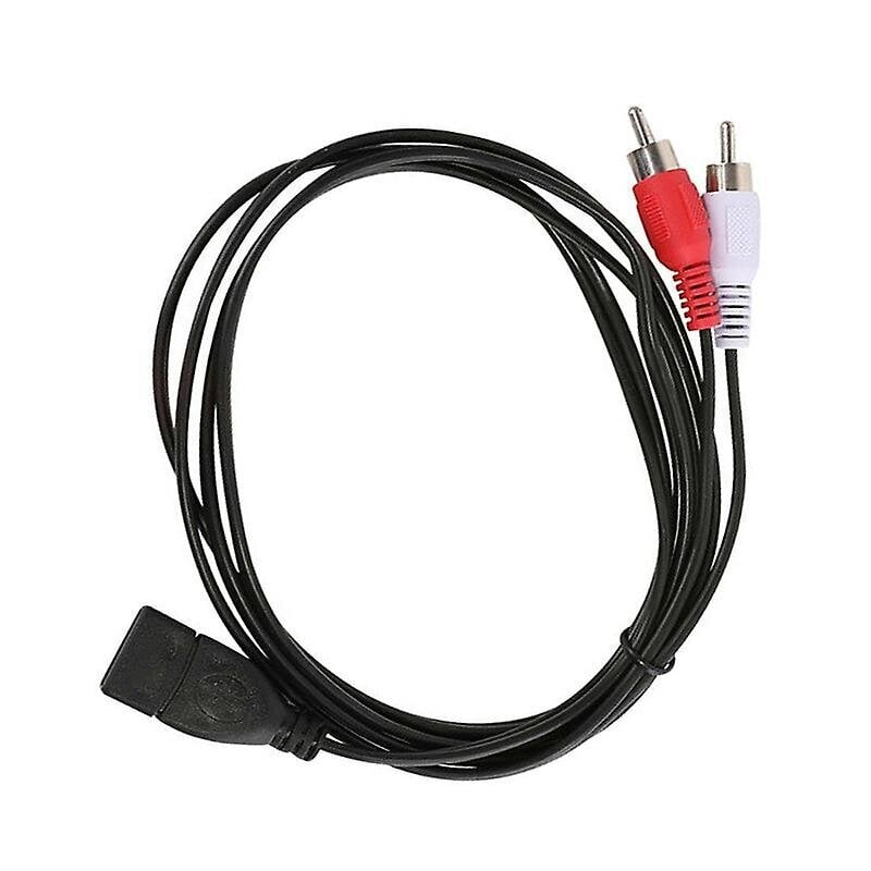 1,5 m USB naarasliitin 2 Rca-urosliittimeen audio-video-jatkojohto hinta ja tiedot | Adapterit | hobbyhall.fi