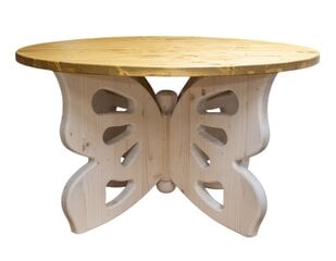 Massiivipuinen sohvapöytä Butterfly 900x500 mm,tammi-valkoinen hinta ja tiedot | Comfyland Olohuoneen kalusteet | hobbyhall.fi