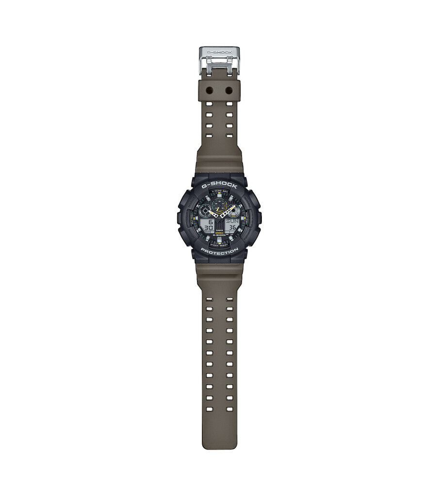 Miesten kello Casio G-Shock GA-100TU-1A3ER hinta ja tiedot | Miesten kellot | hobbyhall.fi