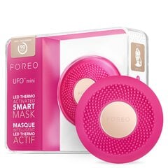 FOREO UFO mini Full Facial LED naamio hoito, punainen valohoito, kasvonaamiot kauneudenhoito, korealainen ihonhoito, lämpöhoito & kasvohieroja, kosteusvoide, lisääntynyt ihonhoito imeytyminen, fuksiaa hinta ja tiedot | Meikkisiveltimet ja meikkisienet | hobbyhall.fi