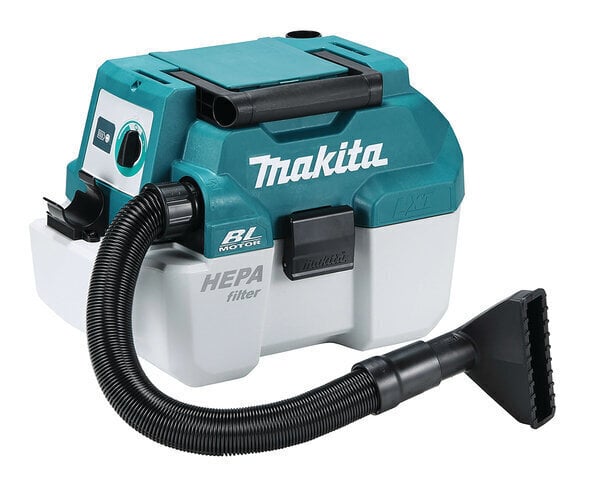 Makita Akkupölynimuri 18V Li-ion; märkä/kuiva; HEPA; ilman akkua ja laturia hinta ja tiedot | Teolliset pölynimurit | hobbyhall.fi