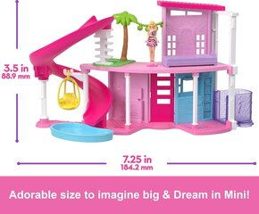 Nukkekoti tarvikkeilla Barbie Mini BarbieLand hinta ja tiedot | Tyttöjen lelut | hobbyhall.fi