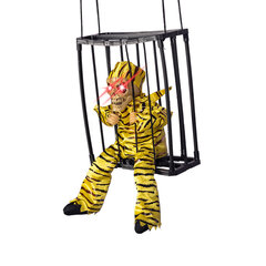 Juhlakoristeet Halloween Decorations Horror Cage Ghost Gold Eyes Decoration Party 23,3*10,4*28cm (manuaalinen mittaus, pieni virhe, ei paristoja), keltainen hinta ja tiedot | Koristeet ja tarrat | hobbyhall.fi