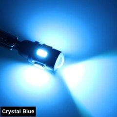 (2kpl Crystal Blue) 2kpl CANbus LED Moottoripyörän Pysäköinti Valkoinen Sininen FOR Kawasaki zx6r 636 LED Ajovalojen Ohjausvalot T10 194 2000-2018 hinta ja tiedot | Moottoripyörien lisätarvikkeet | hobbyhall.fi