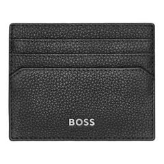 Korttiteline BOSS, Classic Graained Black hinta ja tiedot | Miesten lompakot | hobbyhall.fi