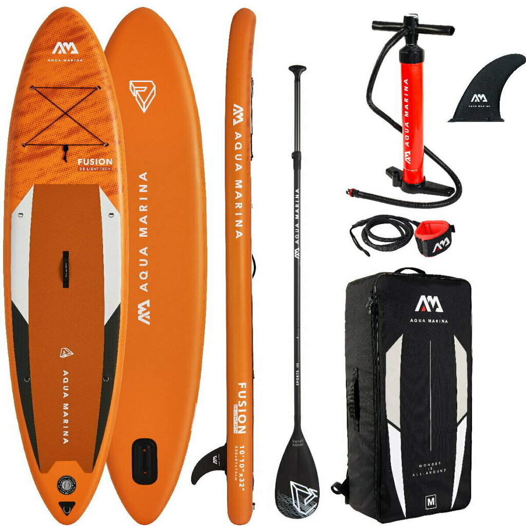 Ilmatäytteinen SUP-lauta Aqua Marina Fusion 3,30 m, oranssi hinta ja tiedot | SUP-laudat | hobbyhall.fi