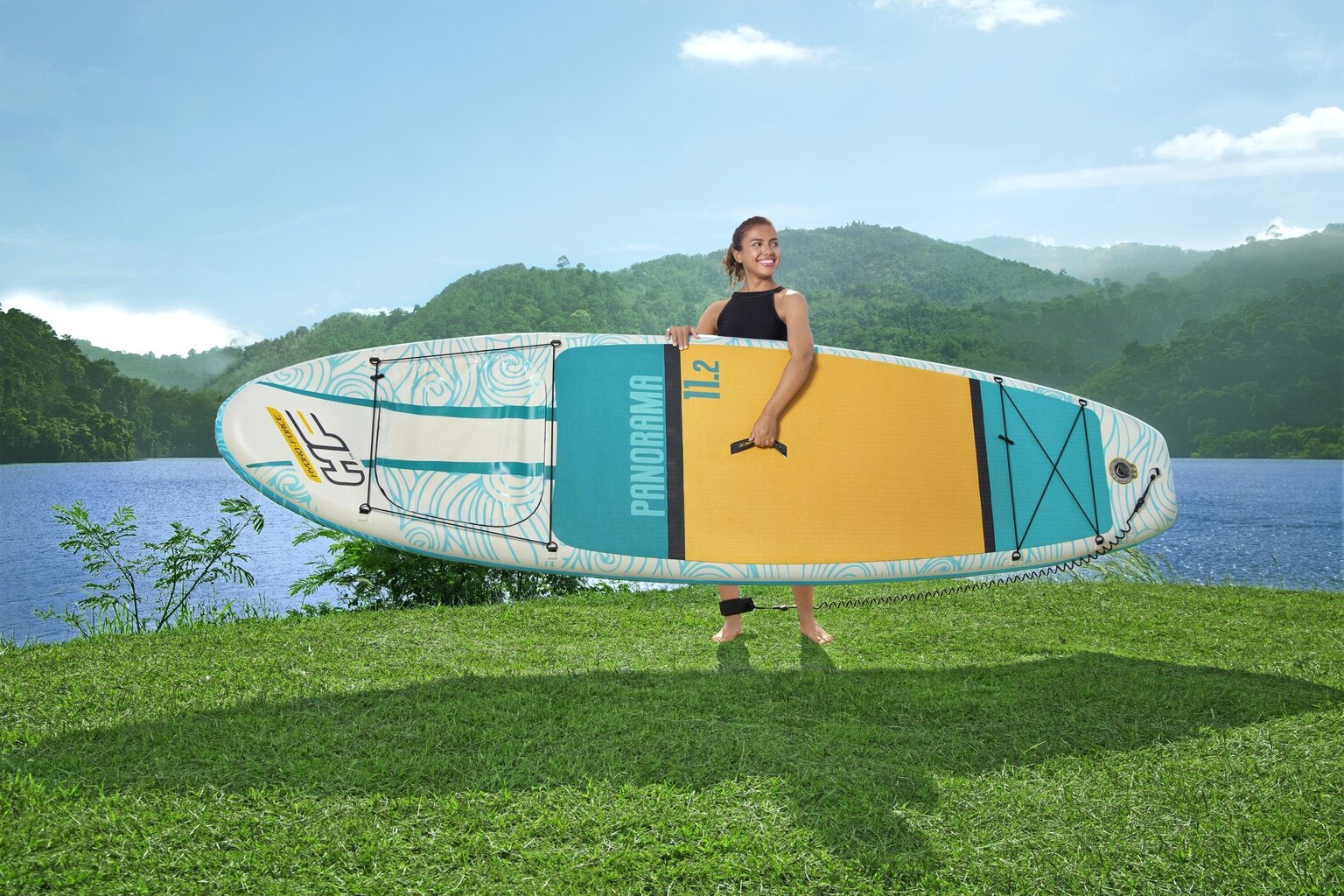 Ilmatäytteinen SUP-lauta Bestway Hydro-Force Panorama Set, 340 cm. hinta ja tiedot | SUP-laudat | hobbyhall.fi