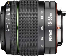 smc Pentax DA 18-55mm f / 3.5-5.6 AL WR -objektiivi. hinta ja tiedot | Pentax Puhelimet, älylaitteet ja kamerat | hobbyhall.fi