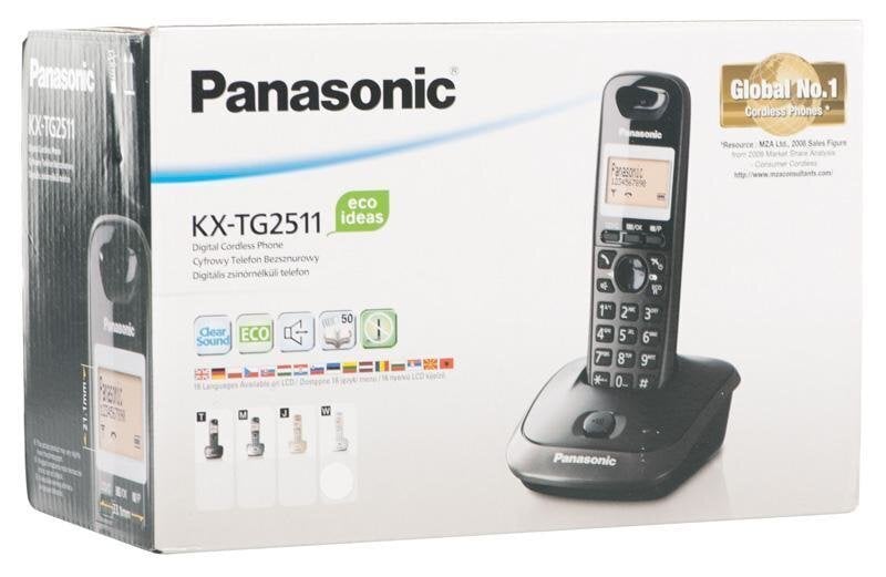 Panasonic KX-TG2511PDW, valkoinen hinta ja tiedot | Lankapuhelimet | hobbyhall.fi