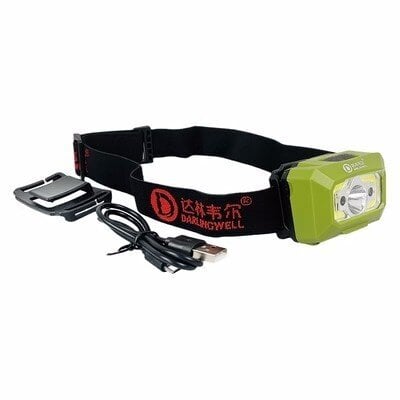 (Vihreä VALO)LED Ajovalojen turvakypärä Ajovalo 2 in 1 XPE+ Light Rakennustekniikka Rescue Work Cap Ajovalo USB Ladattava hinta ja tiedot | Moottoripyörien lisätarvikkeet | hobbyhall.fi