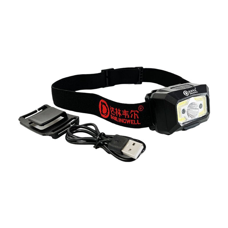 (Musta VALO)LED-ajovalojen turvakypärä Ajovalo 2 in 1 XPE+ Light Rakennustekniikka Rescue Work Cap Ajovalo USB Ladattava hinta ja tiedot | Moottoripyörien lisätarvikkeet | hobbyhall.fi