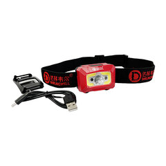 (Punainen VALO)LED Ajovalojen turvakypärä Ajovalo 2 in 1 XPE+ Light Rakennustekniikka Rescue Work Cap Ajovalo USB Ladattava hinta ja tiedot | Moottoripyörien lisätarvikkeet | hobbyhall.fi