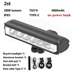 (4000mAh-2800LM)Päivitä polkupyörän valo edessä 5200 lumenin pyörän valo 8000 mAh vedenpitävä taskulamppu USB-lataus MTB maantiepyöräilylampun tarvikkeet hinta ja tiedot | Moottoripyörien lisätarvikkeet | hobbyhall.fi