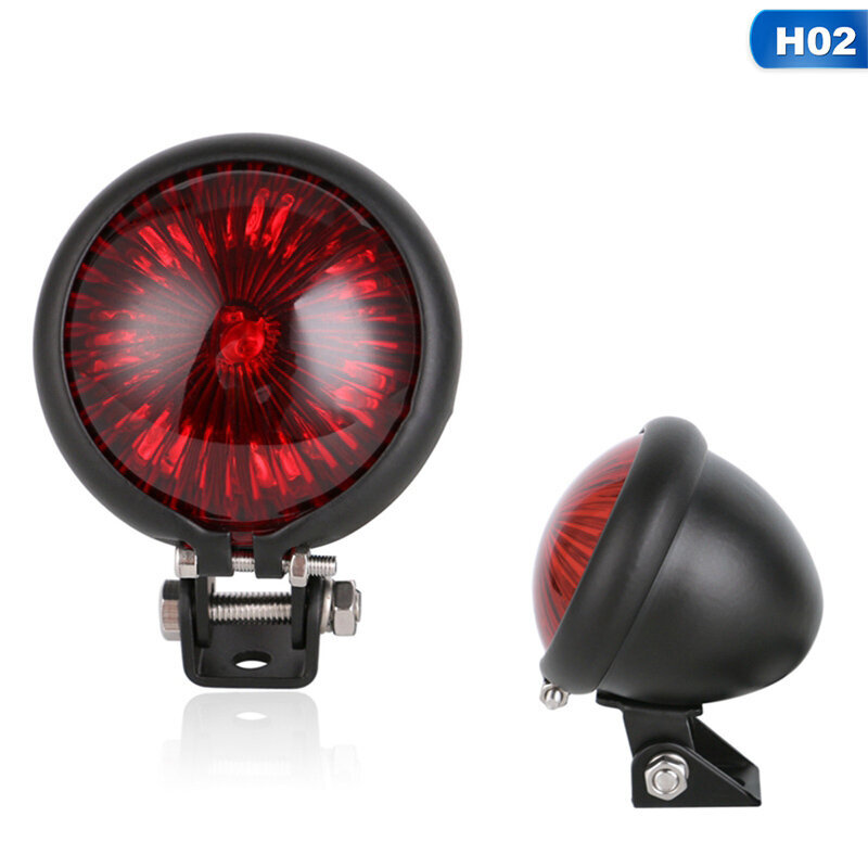 (Red Shell)Moottoripyörän LED-takavalo 12V Stop-takavalo Moottoripyörän jarrujen takalamppu Chopperin Bobber-valot Moottoripyörän tarvikkeet hinta ja tiedot | Moottoripyörien lisätarvikkeet | hobbyhall.fi