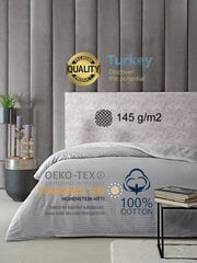 Premium Stripe hopea-satiinipuuvilla, 4-osainen vuodevaatteet, Karna Home Hotel Line, 200x220 hinta ja tiedot | Pussilakanat ja tyynyliinat | hobbyhall.fi