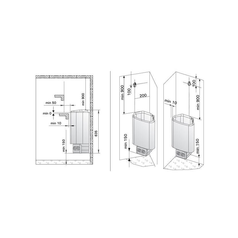 Sähkökiuas Harvia Delta D36E, 3,6 kW. hinta ja tiedot | Kiukaat | hobbyhall.fi