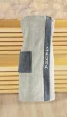 Gözze Sauna - naisten kietaisupyyhe, harmaanruskea, 80 x 136 cm hinta ja tiedot | Saunatarvikkeet | hobbyhall.fi