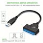 SATA USB Kaapeli, USB 3.0 SATA III Kiintolevysovitin 6.35 Cm HDD SSD Yhteensopiva hinta ja tiedot | Kaapelit ja adapterit | hobbyhall.fi