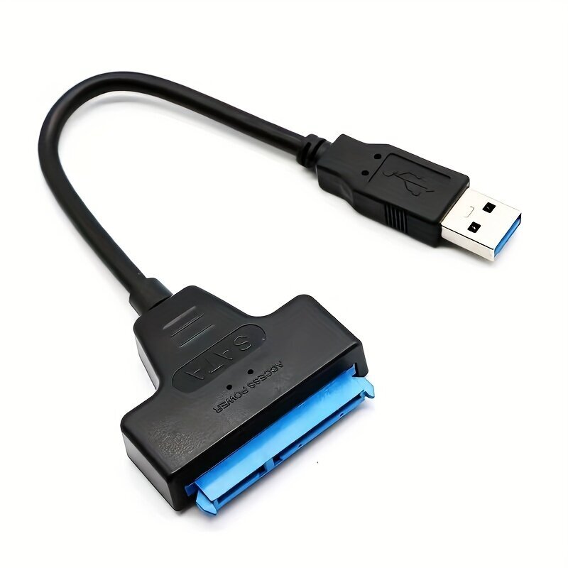 SATA USB Kaapeli, USB 3.0 SATA III Kiintolevysovitin 6.35 Cm HDD SSD Yhteensopiva hinta ja tiedot | Kaapelit ja adapterit | hobbyhall.fi