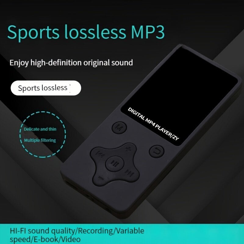 T1 kannettava MP4 MP3 soitin 8GB muistilla. hinta ja tiedot | MP3-soittimet, MP4-soittimet | hobbyhall.fi