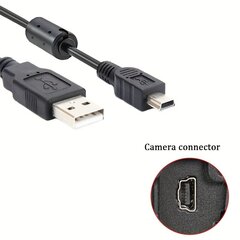 MiNi 5P USB Tiedonsiirtokaapeli Canon Kamera Malletille hinta ja tiedot | Kaapelit ja adapterit | hobbyhall.fi