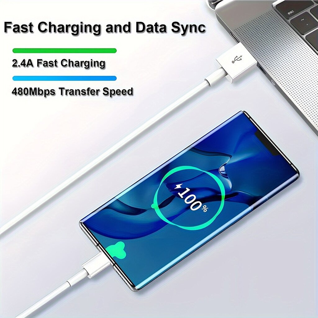 Autolaturi USB C - Pikapikalataus - Samsung, iPad, MacBook, Google-yhteensopiva hinta ja tiedot | Kaapelit ja adapterit | hobbyhall.fi