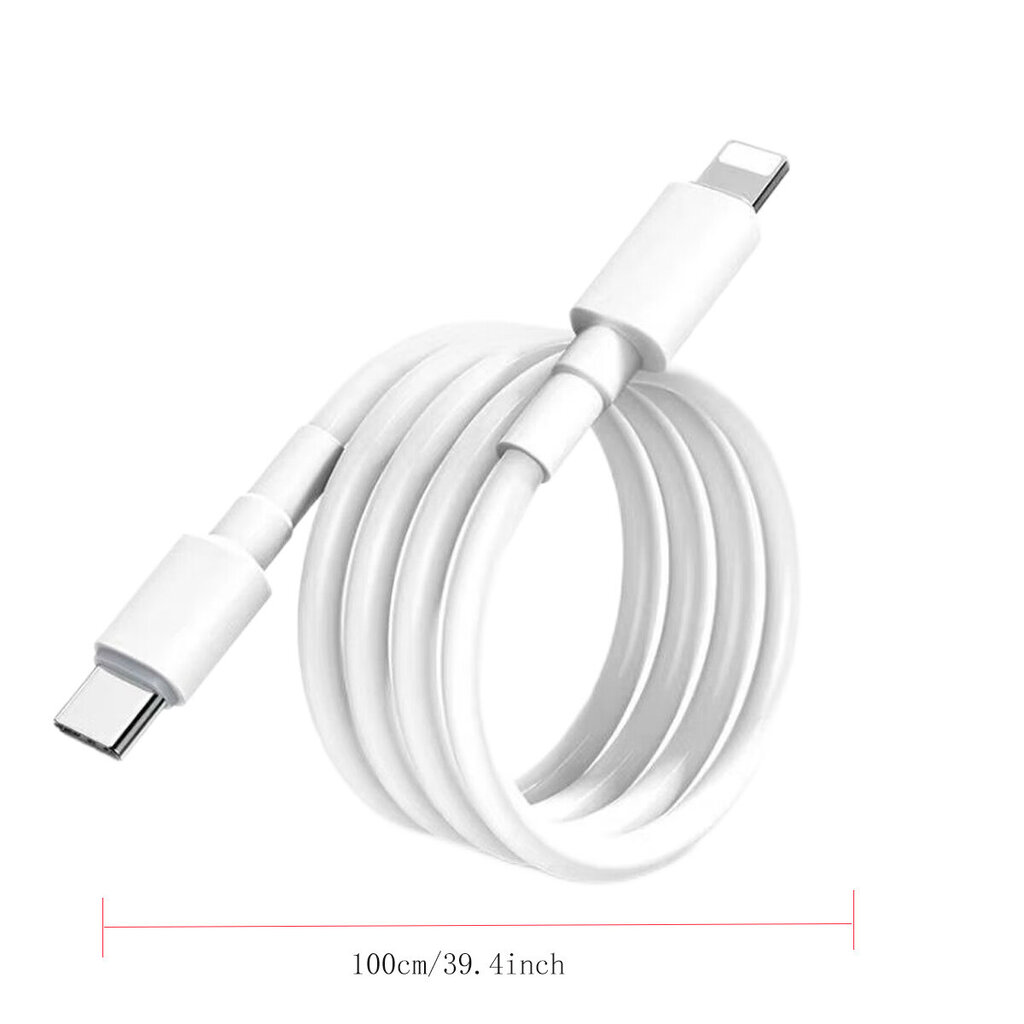 PD 20W USB-C Nopea Latauskaapeli IPhonelle Tyyppi C hinta ja tiedot | Kaapelit ja adapterit | hobbyhall.fi