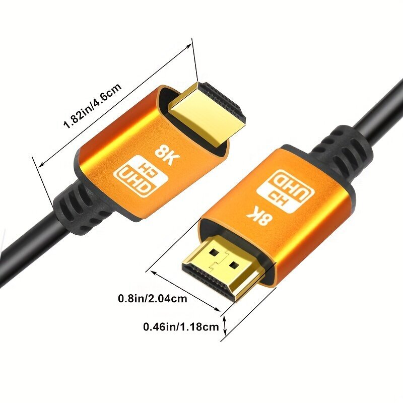 i zclive 8K Nopeus HDMI 2.1 Kaapeli Alumiini, HDMI Mies-Mies Kaapeli hinta ja tiedot | Kaapelit ja adapterit | hobbyhall.fi