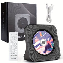 Kannettava CD-soitin BT5.0, HiFi, kaukosäädin, FM-radio. hinta ja tiedot | MP3-soittimet, MP4-soittimet | hobbyhall.fi