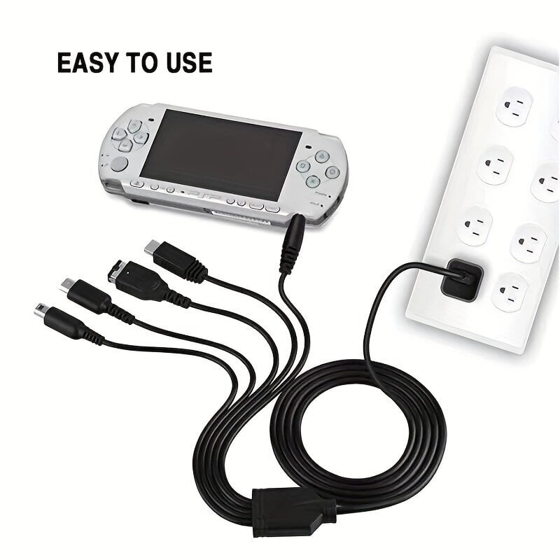 5-in-1 USB-latauskaapeli SP/3DS/NDSLITE/WII U/PSP varten hinta ja tiedot | Kaapelit ja adapterit | hobbyhall.fi