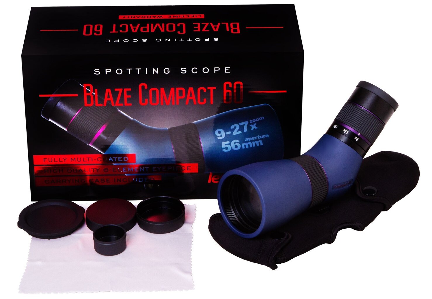 Levenhuk Blaze Compact 60, sininen hinta ja tiedot | Kiikarit | hobbyhall.fi