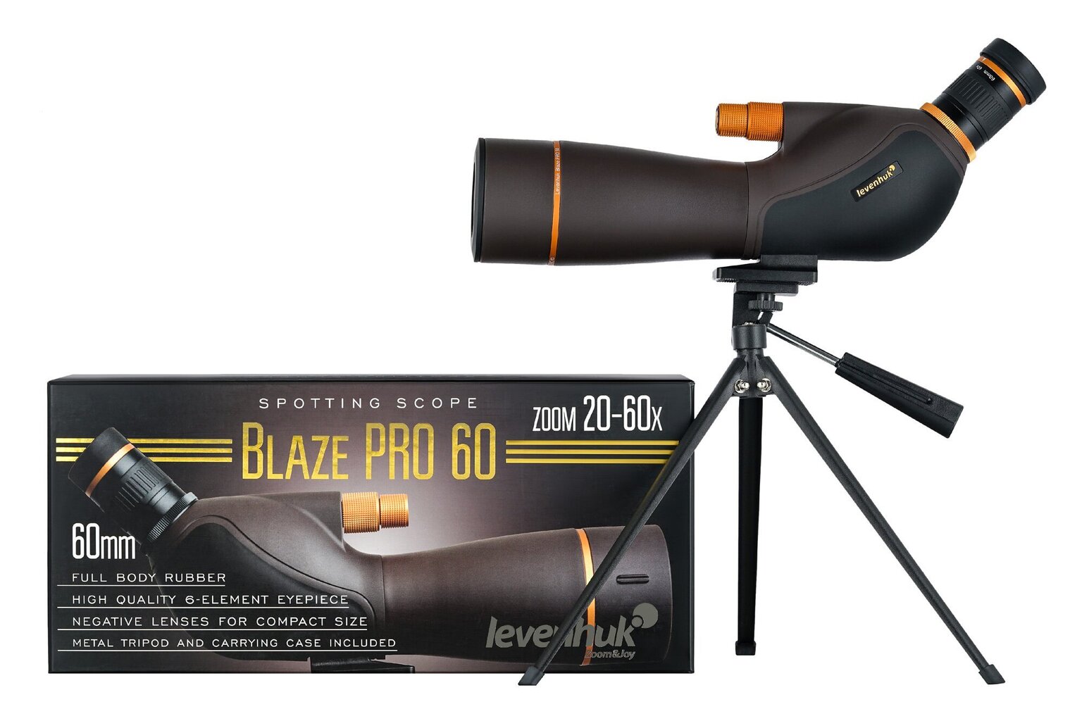 Levenhuk Blaze PRO 60, ruskea hinta ja tiedot | Kiikarit | hobbyhall.fi