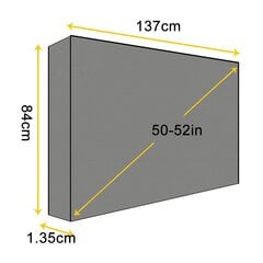 TV-suojat TV-suojukset PVC-kangaskangas Oxford-kangas, täysin peitetty TV-kansi, veden- ja säänkestävä TV-suoja useimpiin televisiokiinnikkeisiin - musta hinta ja tiedot | TV-lisätarvikkeet | hobbyhall.fi