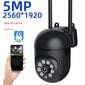 5G Wifi PTZ IP -turvakamera Automaattinen seuranta 5MP HD Full Color Night Vision Langaton Outdoor TV Home Baby Monitor 5MP 2.4g US PLUG hinta ja tiedot | Web-kamerat | hobbyhall.fi