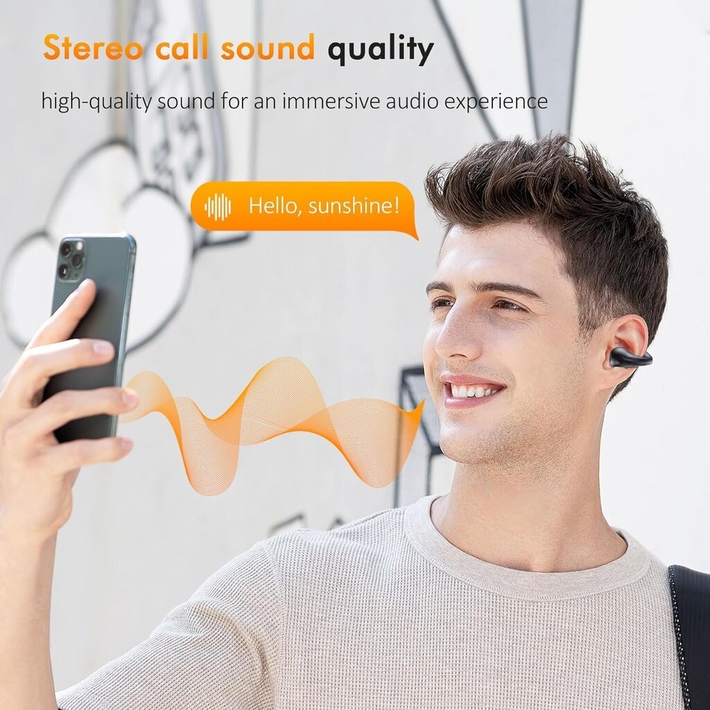 Open Ear -kuulokkeet Bluetooth 5.3 Clip -kuulokkeet, Bone Conduction -kuulokkeet, langaton lataus hinta ja tiedot | Kuulokkeet | hobbyhall.fi