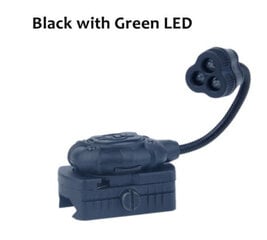 Kypärä Tactical Rail Led Käärmeen Muotoinen Single Light Fit Fast Kypärä Ja Mich-Kypärä Ja Liivi_Black, Green Glow hinta ja tiedot | Taskulamput ja valonheittimet | hobbyhall.fi