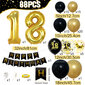 Black Gold Balloon Garland Arch Kit Konfetti Latex Balloon Hyvää 18-vuotiasta syntymäpäivää Juhlasisustus aikuisten vuosipäivää hinta ja tiedot | Ilmapallot | hobbyhall.fi