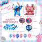 34 kpl Sininen Pinkki Ommelfolio Ilmapallosetti HAPPY BIRTHDAY Banner Balloon Baby Shower Lasten Sarjakuva Stitch Teema Syntymäpäiväjuhlien sisustus hinta ja tiedot | Ilmapallot | hobbyhall.fi