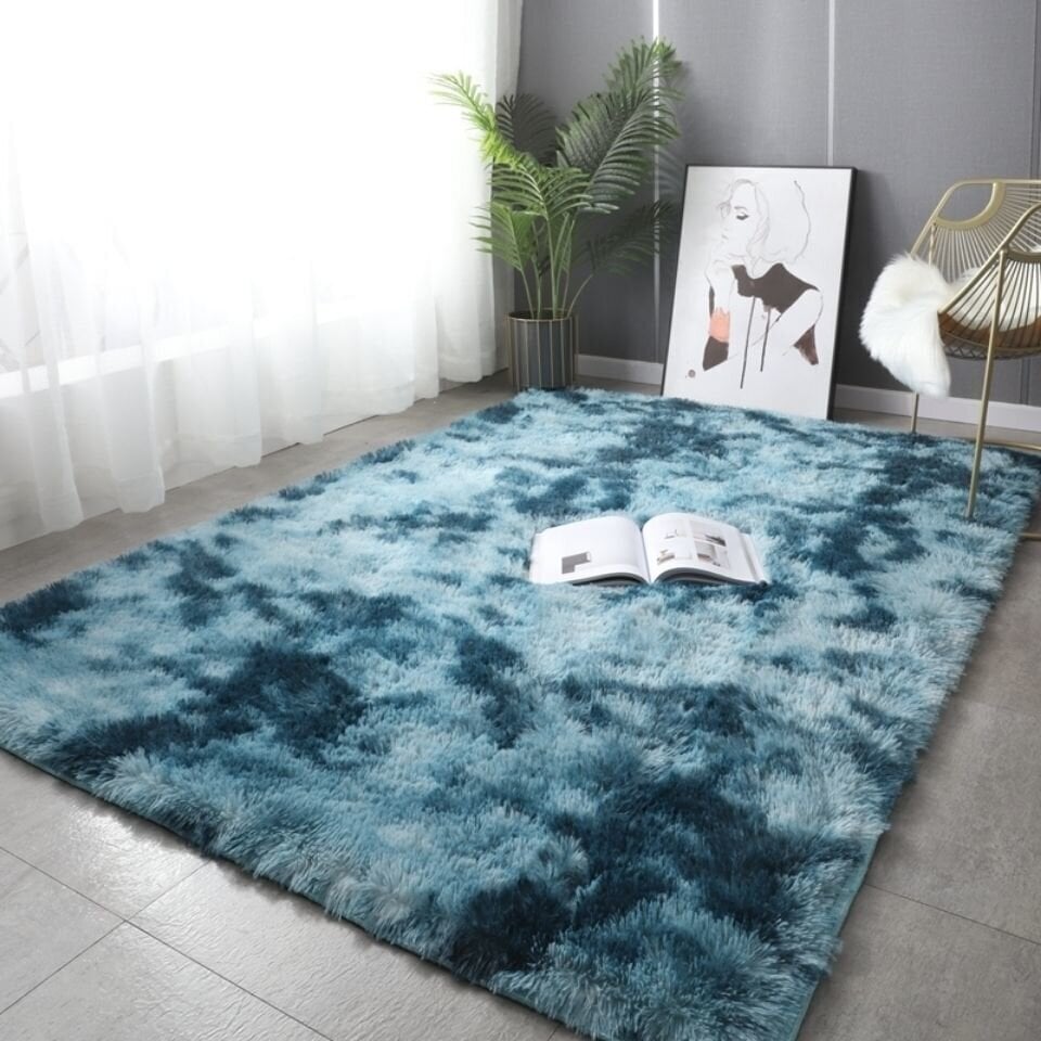 Harmaa Pehmomatto Olohuoneeseen Liukumattomat Pörröiset Matot Kodinsisustus Pehmeä Velvet Alue Matot Lastenhuoneen peitto 160x200cm Tummansininen hinta ja tiedot | Isot matot | hobbyhall.fi