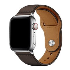 Kellon ranneke Vintage Business Head Layer Nail Solki Apple Watch Rannekoru Aito Nahka Omenakellolle Tummanruskea 42/44/45/49MM hinta ja tiedot | Älykellojen ja aktiivisuusrannekkeiden lisätarvikkeet | hobbyhall.fi