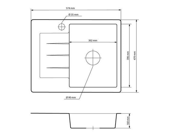 Graniittinen pesuallas keittiöhana sifoni Prevex musta hinta ja tiedot | Keittiöaltaat | hobbyhall.fi