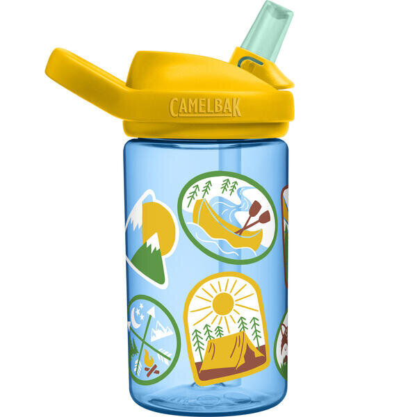 Pullo CamelBak Eddy+ Kids 0,4L Explorer Patches hinta ja tiedot | Juomapullot | hobbyhall.fi