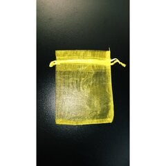 Lahjapussit - organza, väri "yellow lemon", 7 x 9 cm - korujen ja pukukorujen pakkaamiseen. hinta ja tiedot | Lahjapaketointi | hobbyhall.fi