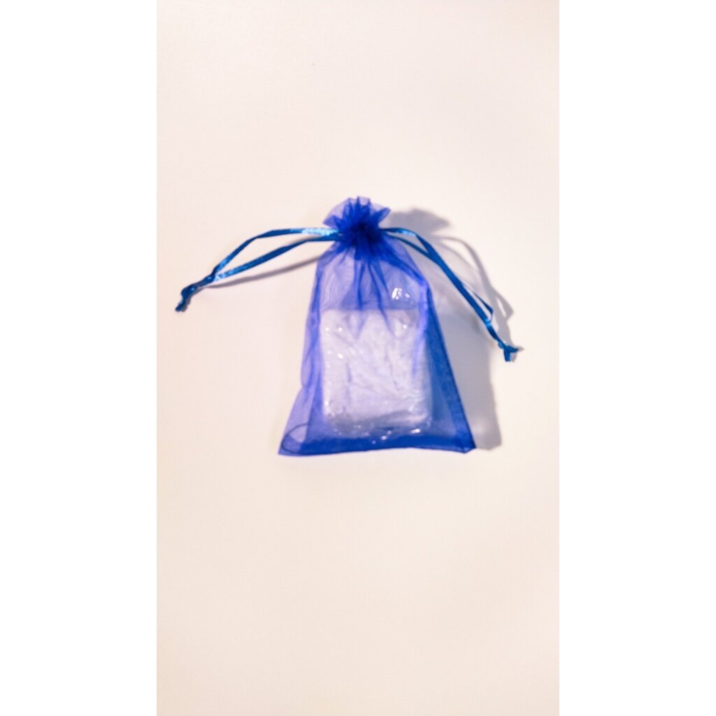 Lahjapussit - organza, sininen, 7 x 9 cm - korujen ja pukukorujen pakkaamiseen. hinta ja tiedot | Lahjapaketointi | hobbyhall.fi