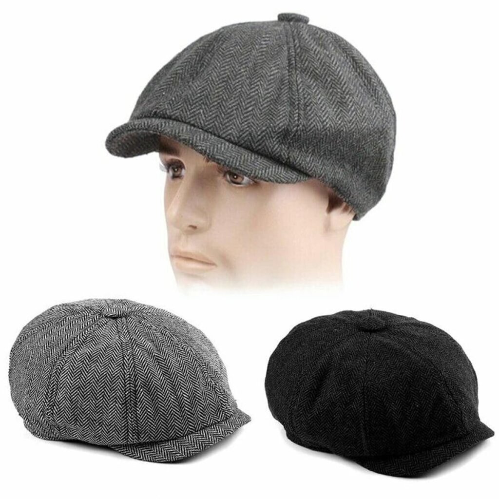 Flat Cap Peaked Cap Miesten Retro Lippalakki, Globe Cap Baretit hinta ja tiedot | Miesten hatut, huivit ja käsineet | hobbyhall.fi