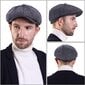 Flat Cap Peaked Cap Miesten Retro Lippalakki, Globe Cap Baretit hinta ja tiedot | Miesten hatut, huivit ja käsineet | hobbyhall.fi