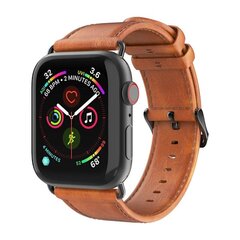 Dux Ducis nahkaranneke Apple Watch Series 10 46mm konjakki hinta ja tiedot | Älykellojen ja aktiivisuusrannekkeiden lisätarvikkeet | hobbyhall.fi