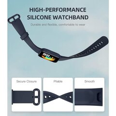 2-pack rem for Xiaomi Mi Watch Lite/Redmi Watch, mjukt silikonersättningsband sportarmband - svart/blått hinta ja tiedot | Älykellojen ja aktiivisuusrannekkeiden lisätarvikkeet | hobbyhall.fi